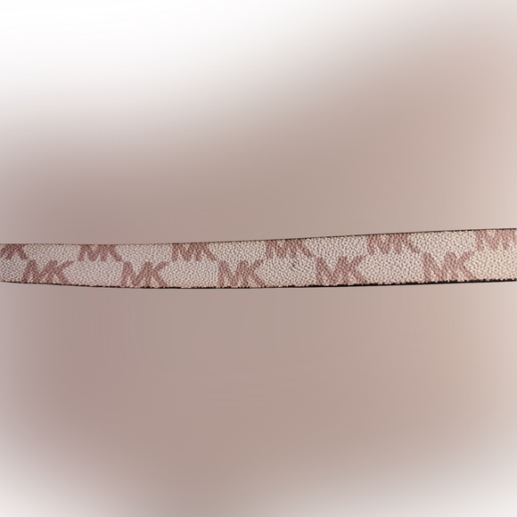 Michael Kors Pull Chain Belt Bag pink Logo MK Monogram Rose Gold, M - Picture 7 of 8